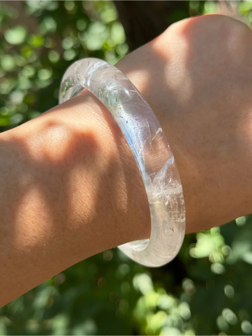 65mm inner diameter high quality clear quartz bangle 1560